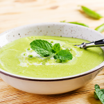 Broccoli, Pea, Ginger & Mint Soup